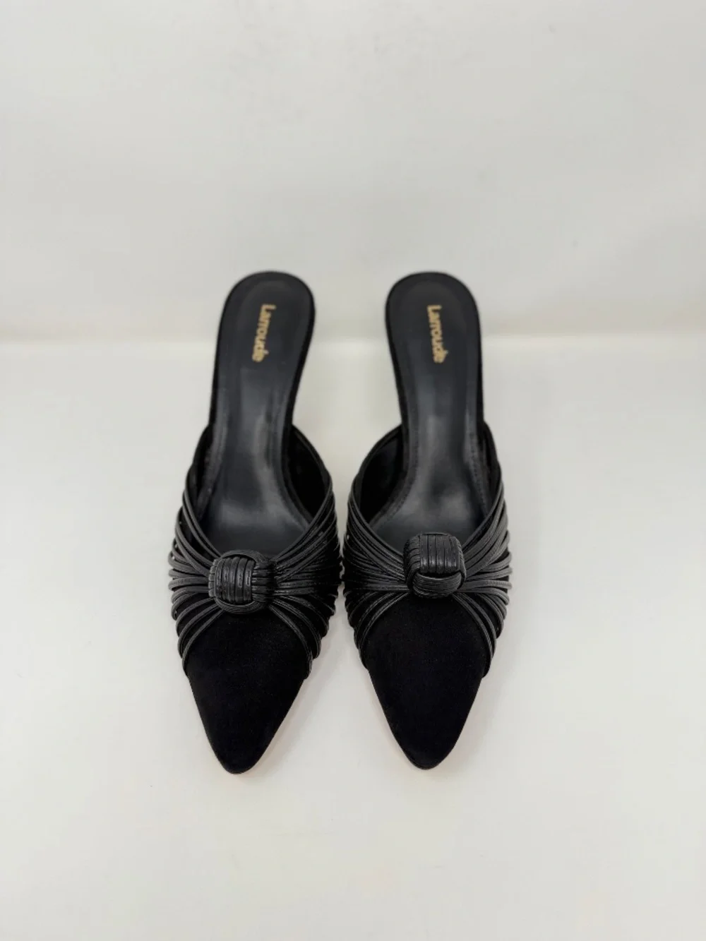 New Larroude Valerie Stiletto Pump Black Sz 10